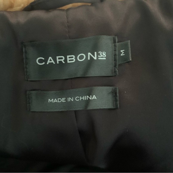 49. Carbon38 Double Breasted Teddy Coat Size M - Picture 15 of 16